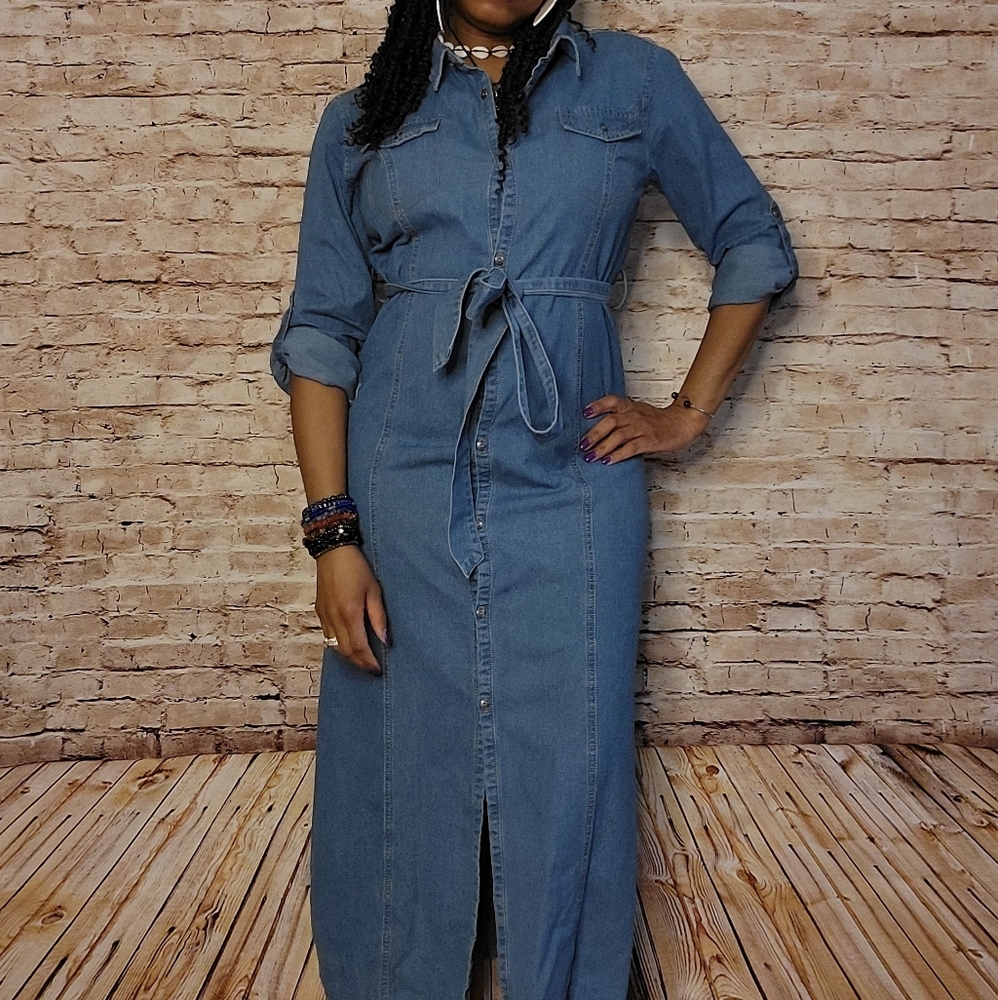 Denim Maxi Dress